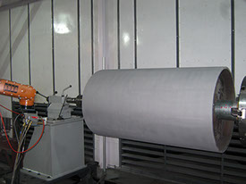 WC coating on Steel mill bridle roll